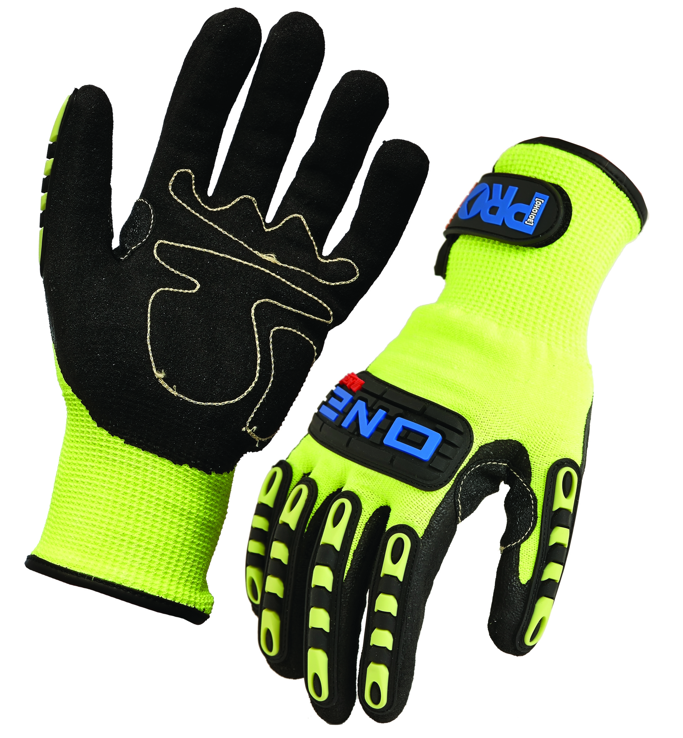 PRO GLOVE ONE NITRILE FOAM CUT RESISTANT LINER RUBBER BACK SIZE 7